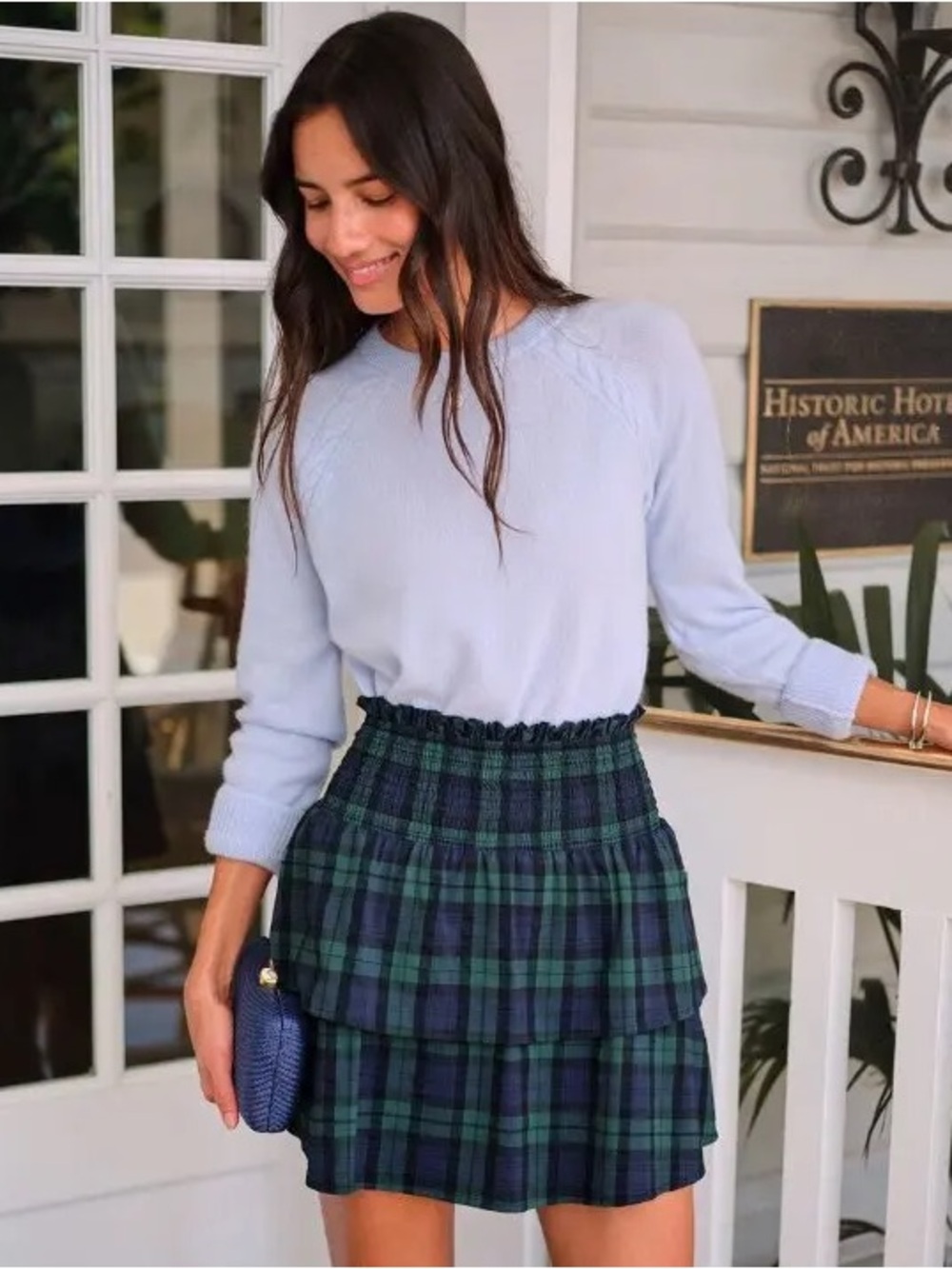 vineyard vines nellie harbor smocked skirt